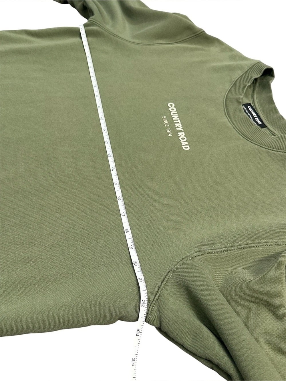 Country Road Sweatshirt Heritage Green - Size L - 100% Cotton Crew neck - Picture 6 of 8